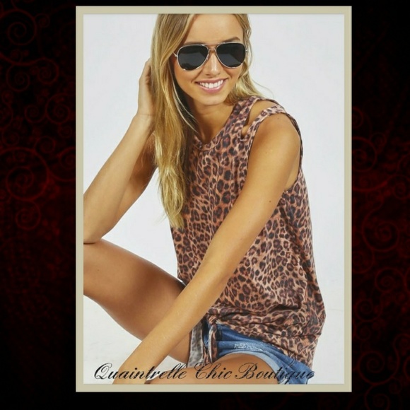 🖤AVAILABLE 🖤 SHELBY LEOPARD PRINT TANK - Picture 2 of 3